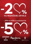 -20% popusta na NOVU nesniženu kolekciju i dodatnih -10% na artikle snižene do -50%