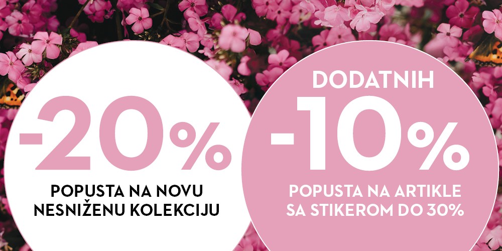 Akcija! Do -20% popusta na odabrane artikle!