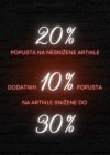 Popust 20% na novu nesniženu kolekciju i dodatnih 10% na već snižene artikle